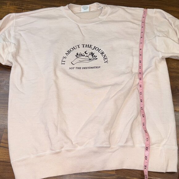 Cream Graphic Sweatshirt – Women’s Size M - Picture 9 of 10